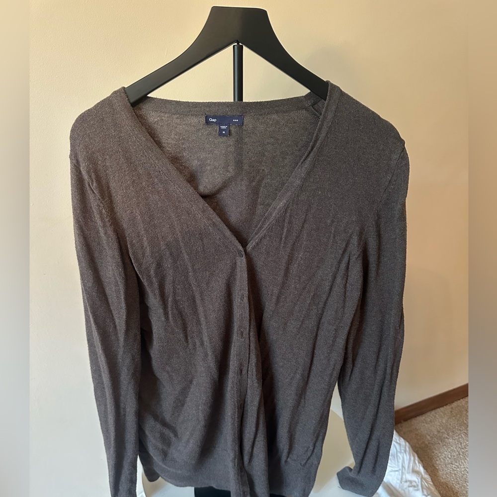 GAP Women's Brown Cardigan Sweater